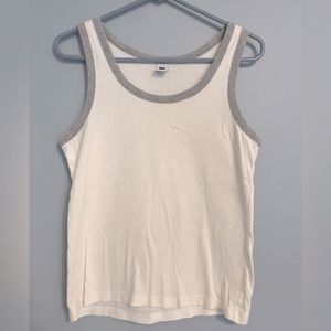 White Tank Top- Large